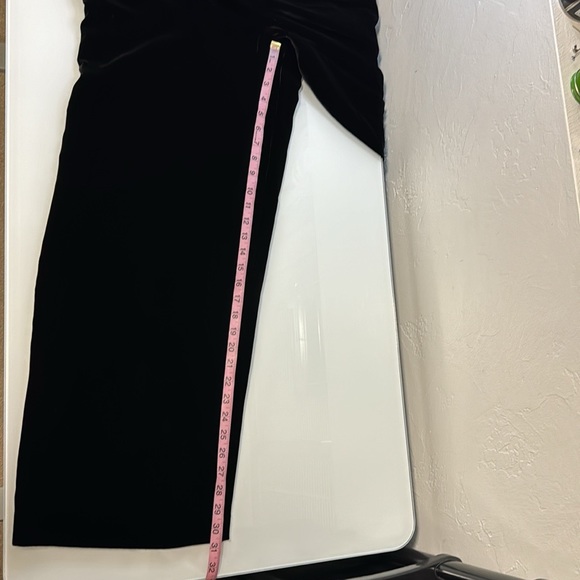 Vintage Classiques Entier black velvet wide leg lined pants M - Picture 13 of 14